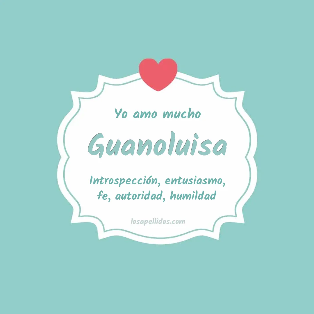 Yo amo mucho Guanoluisa