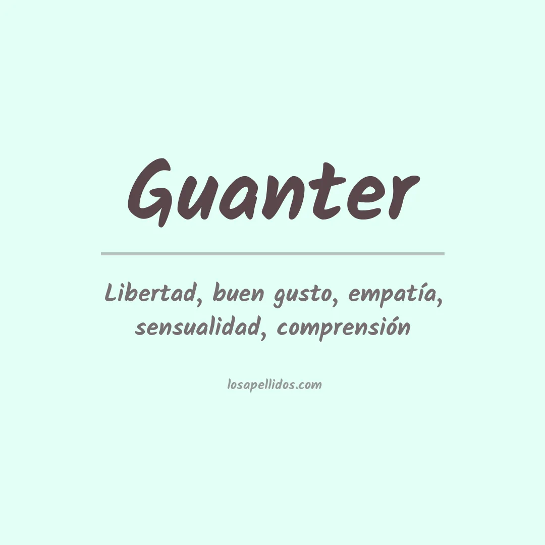 Apellido Guanter