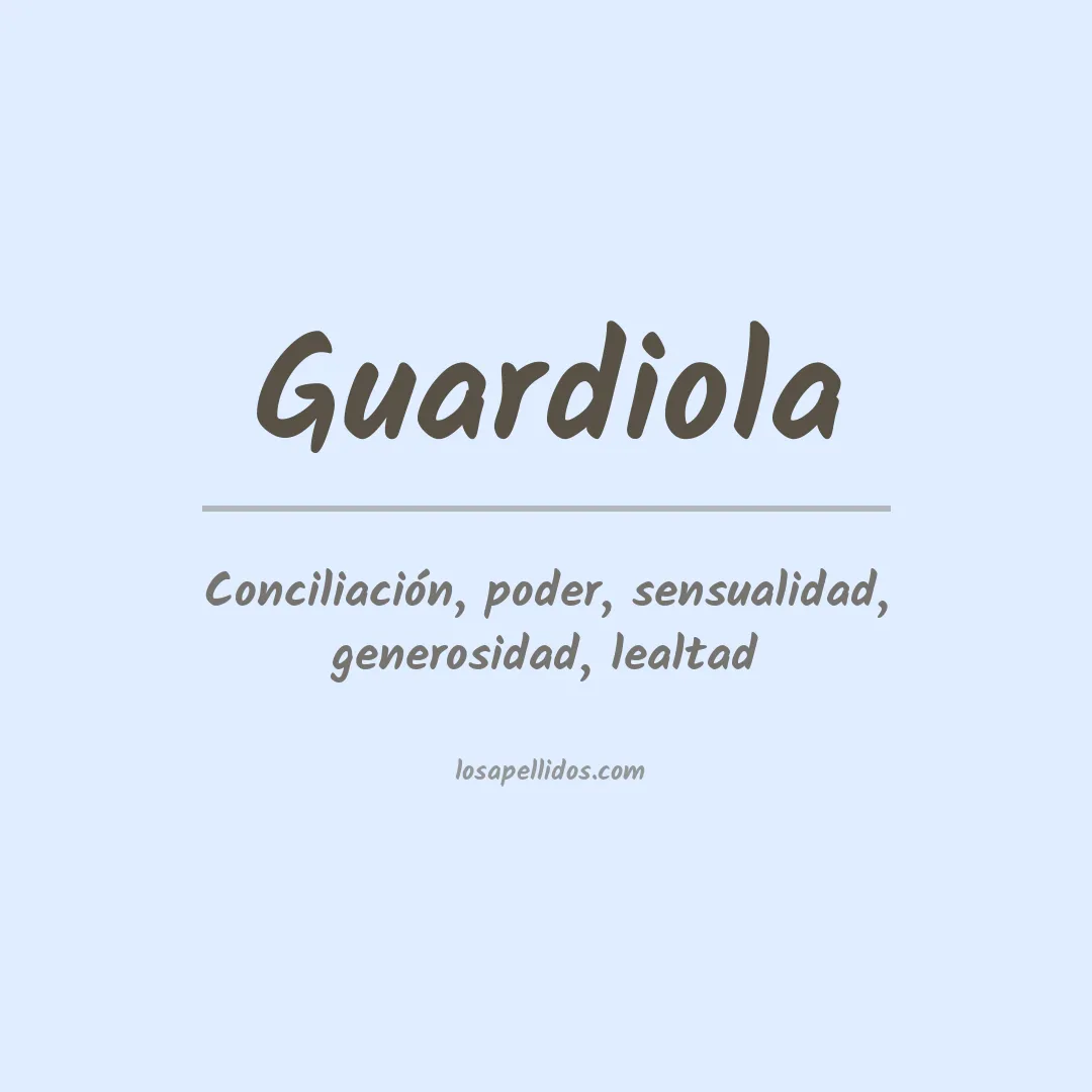 Apellido Guardiola