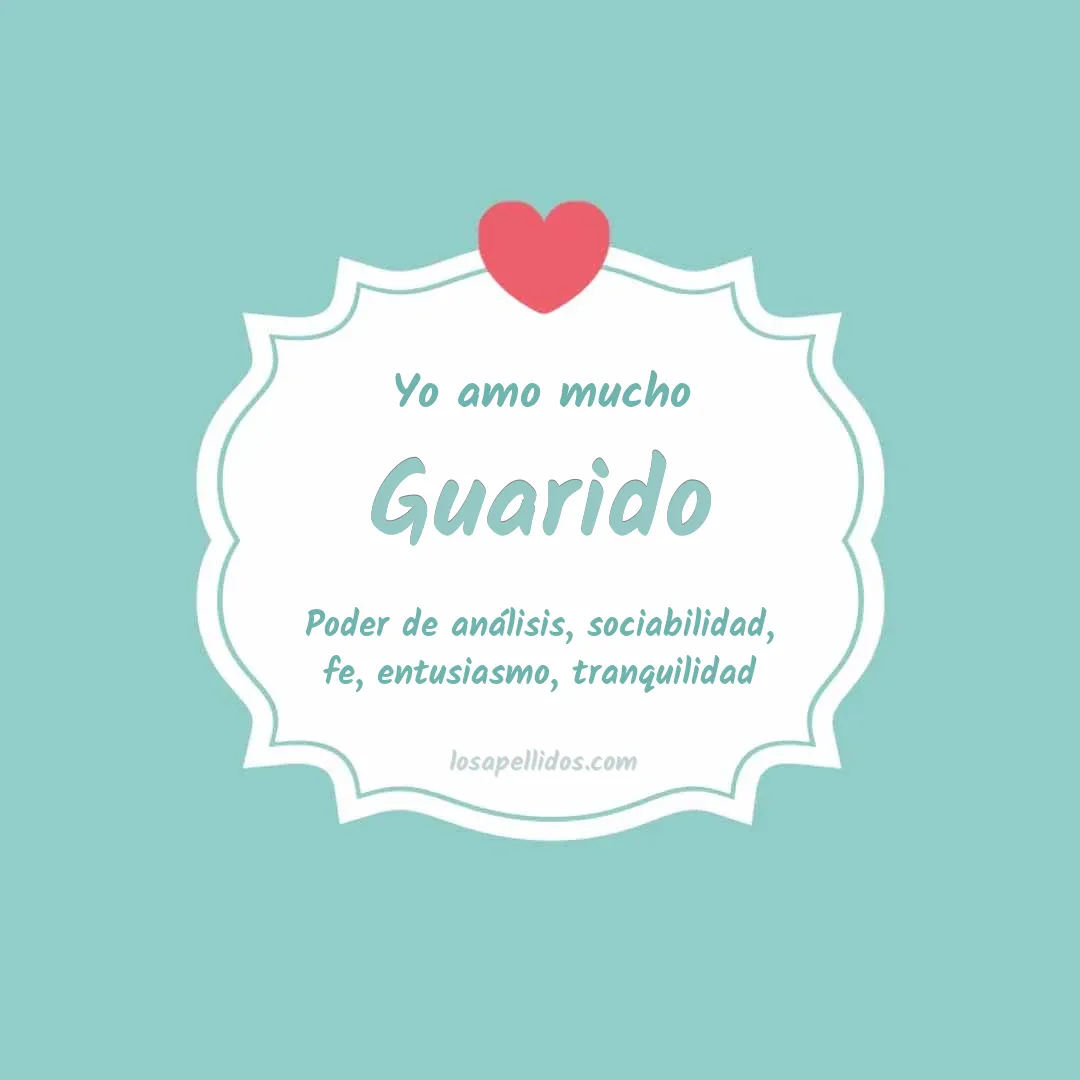 Yo amo mucho Guarido