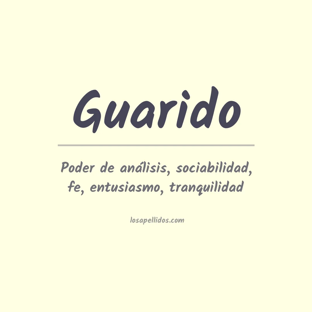 Apellido Guarido