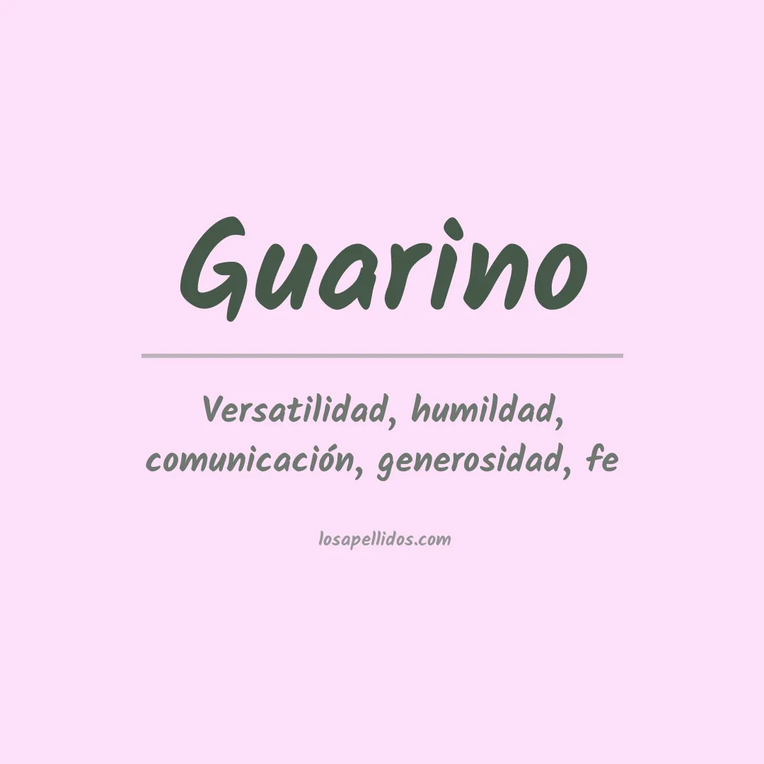 Apellido Guarino