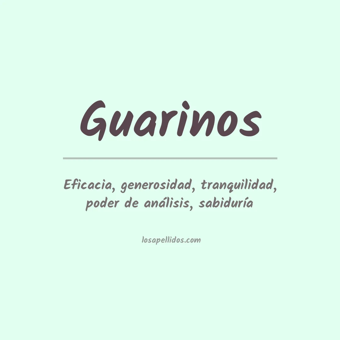 Apellido Guarinos