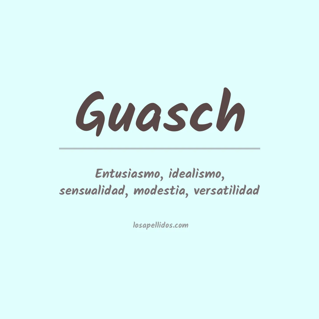 Apellido Guasch