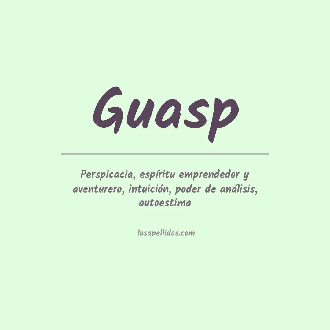 Apellido Guasp