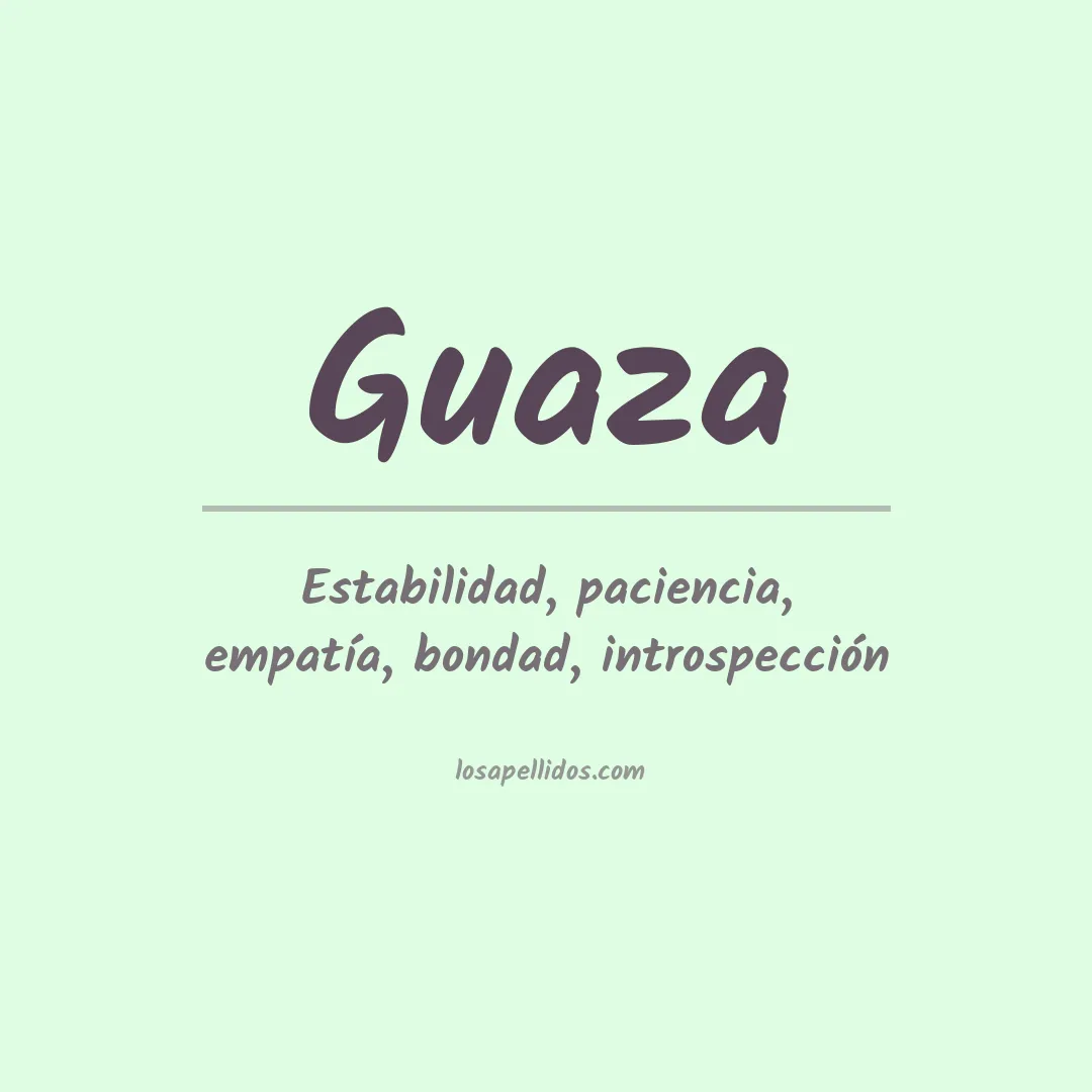 Apellido Guaza