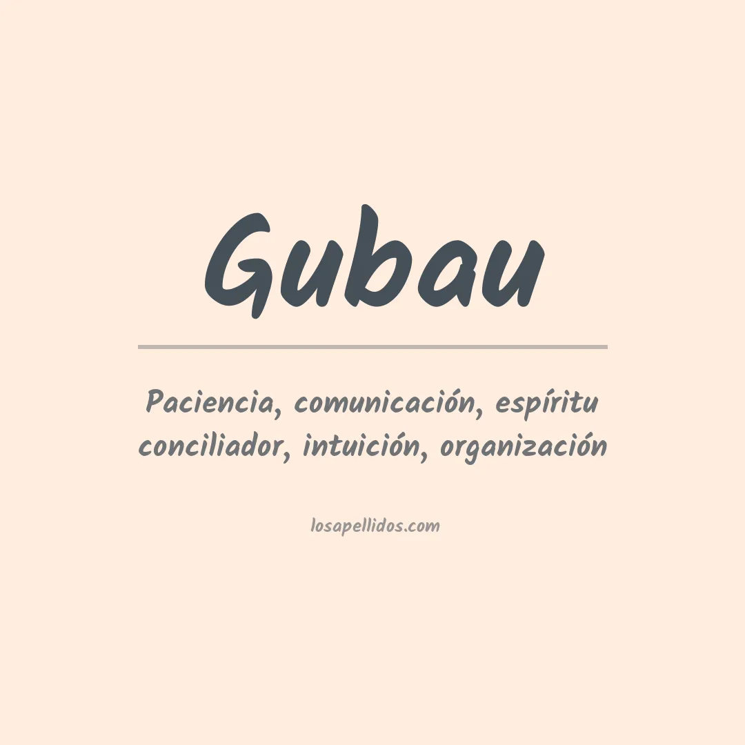 Apellido Gubau