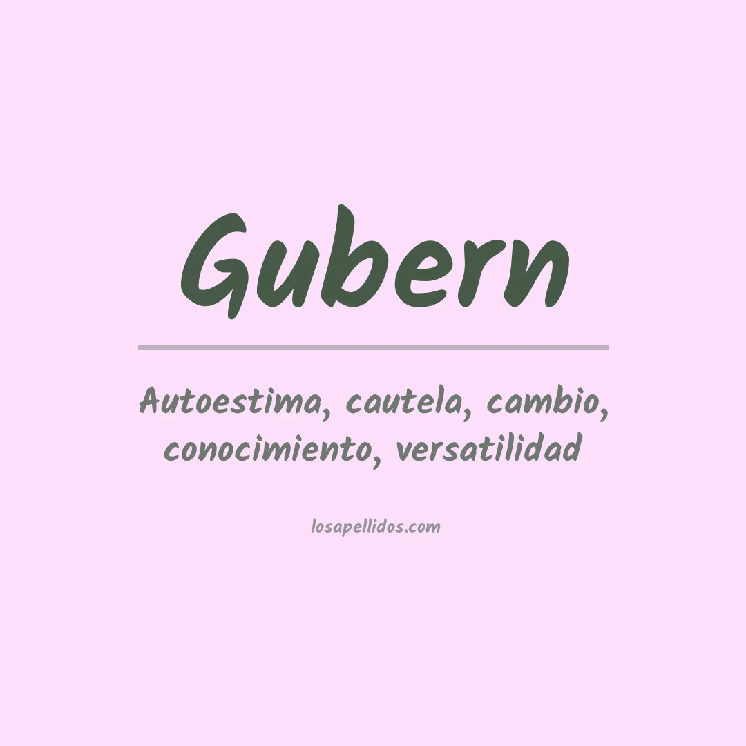 Apellido Gubern