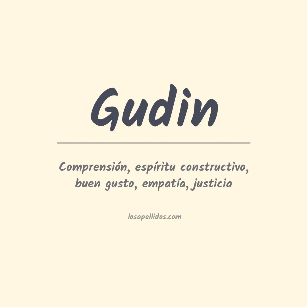 Apellido Gudin