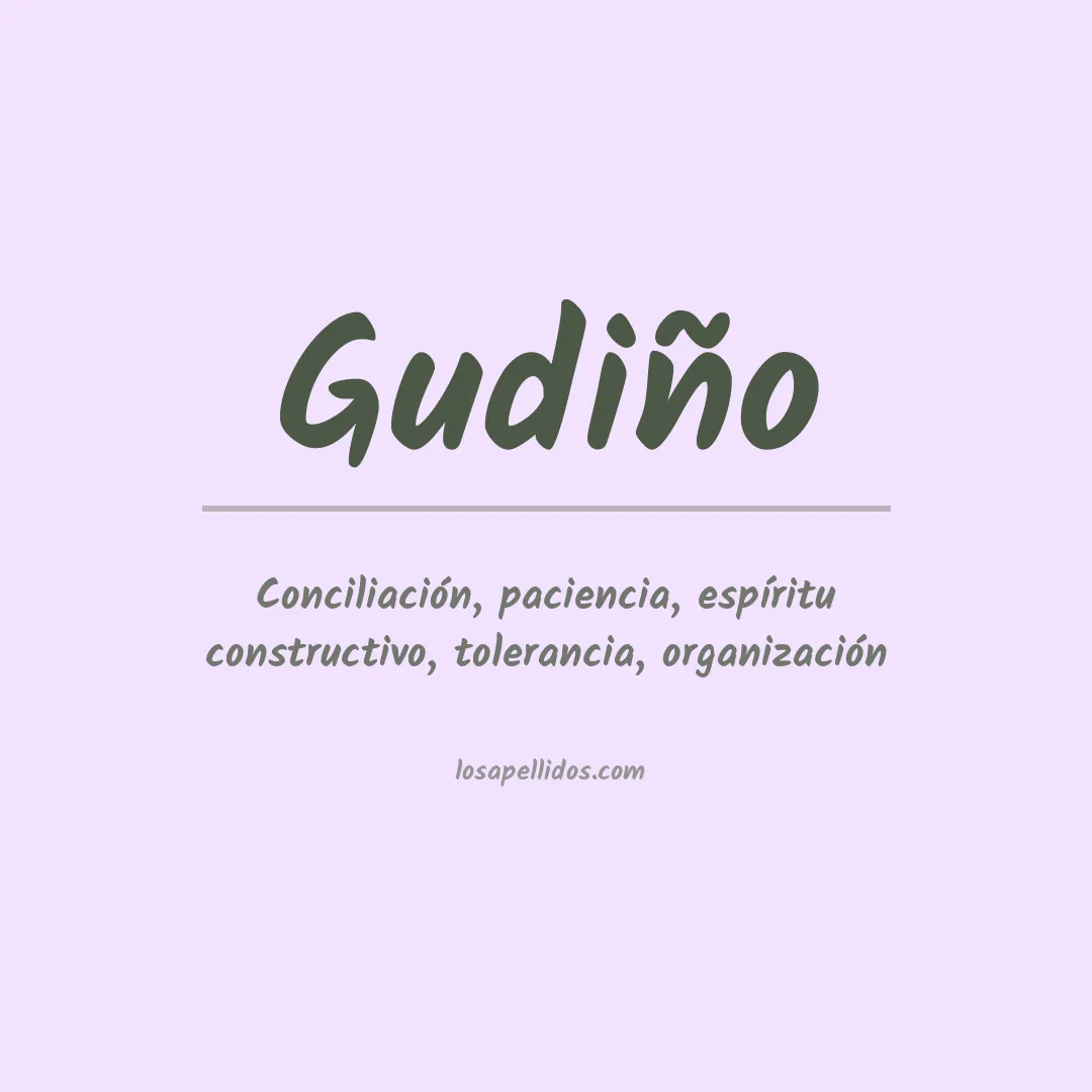 Apellido Gudiño