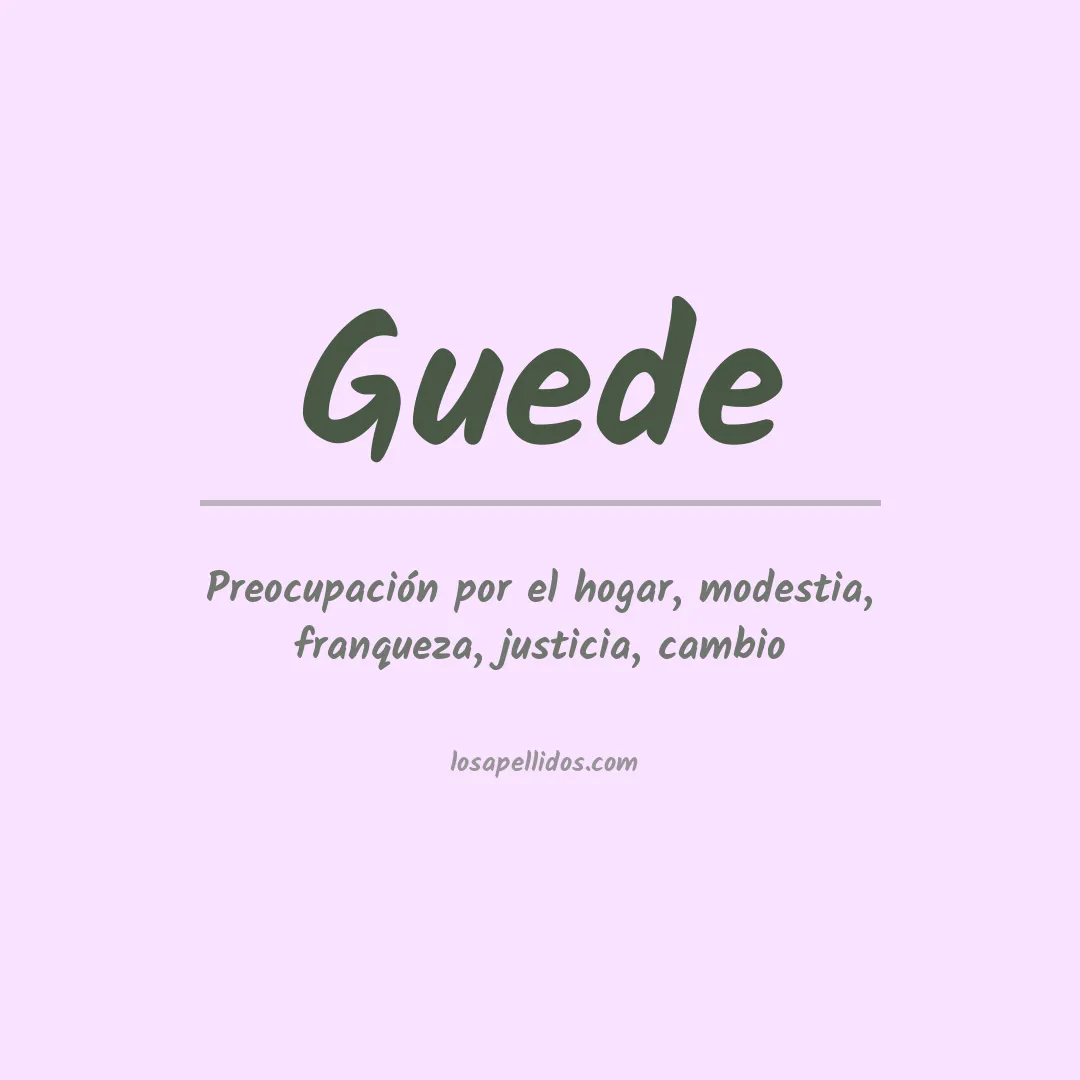 Apellido Guede