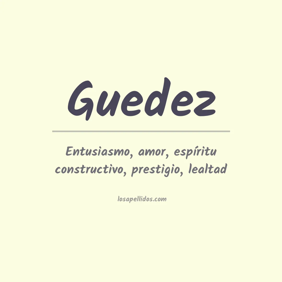 Apellido Guedez