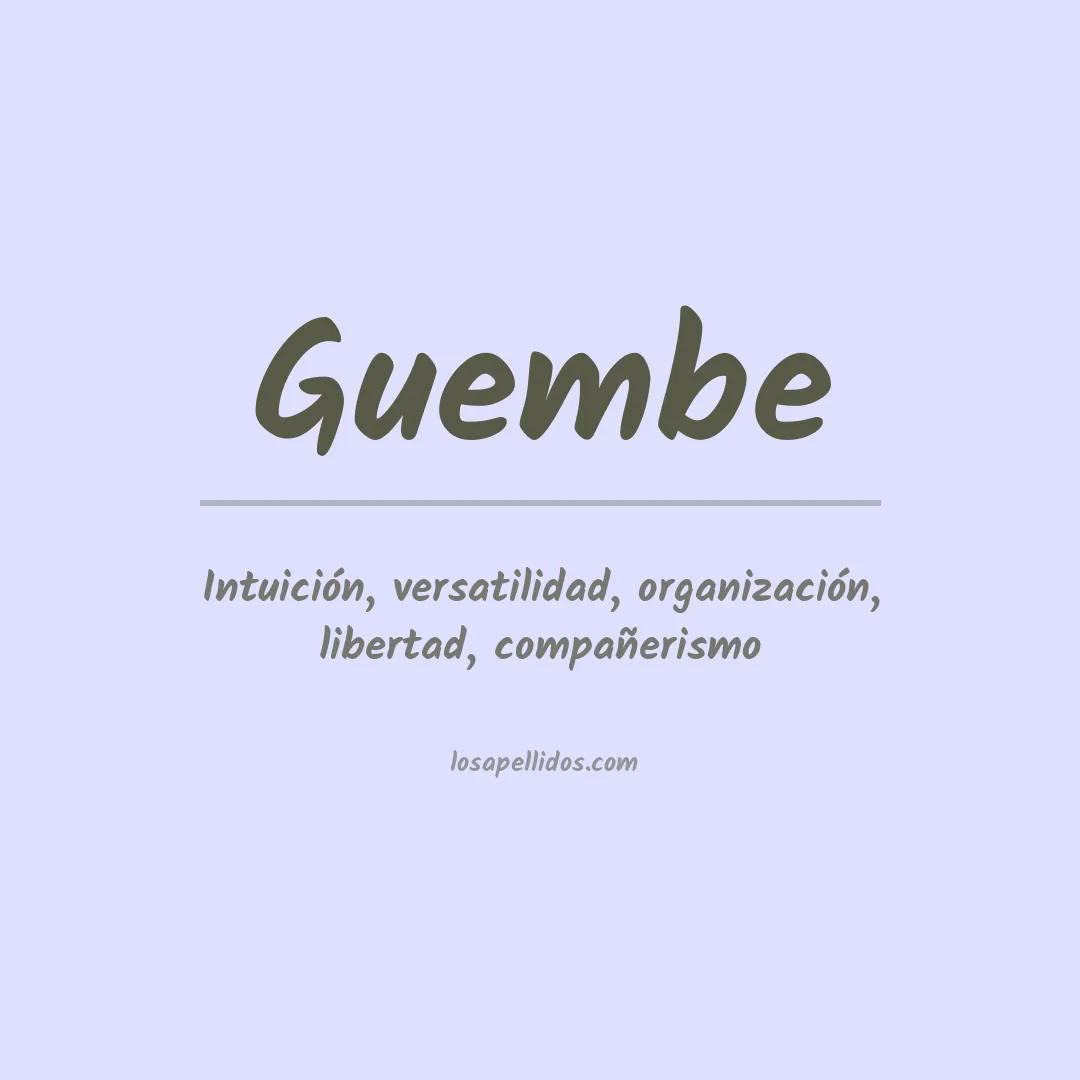 Apellido Guembe