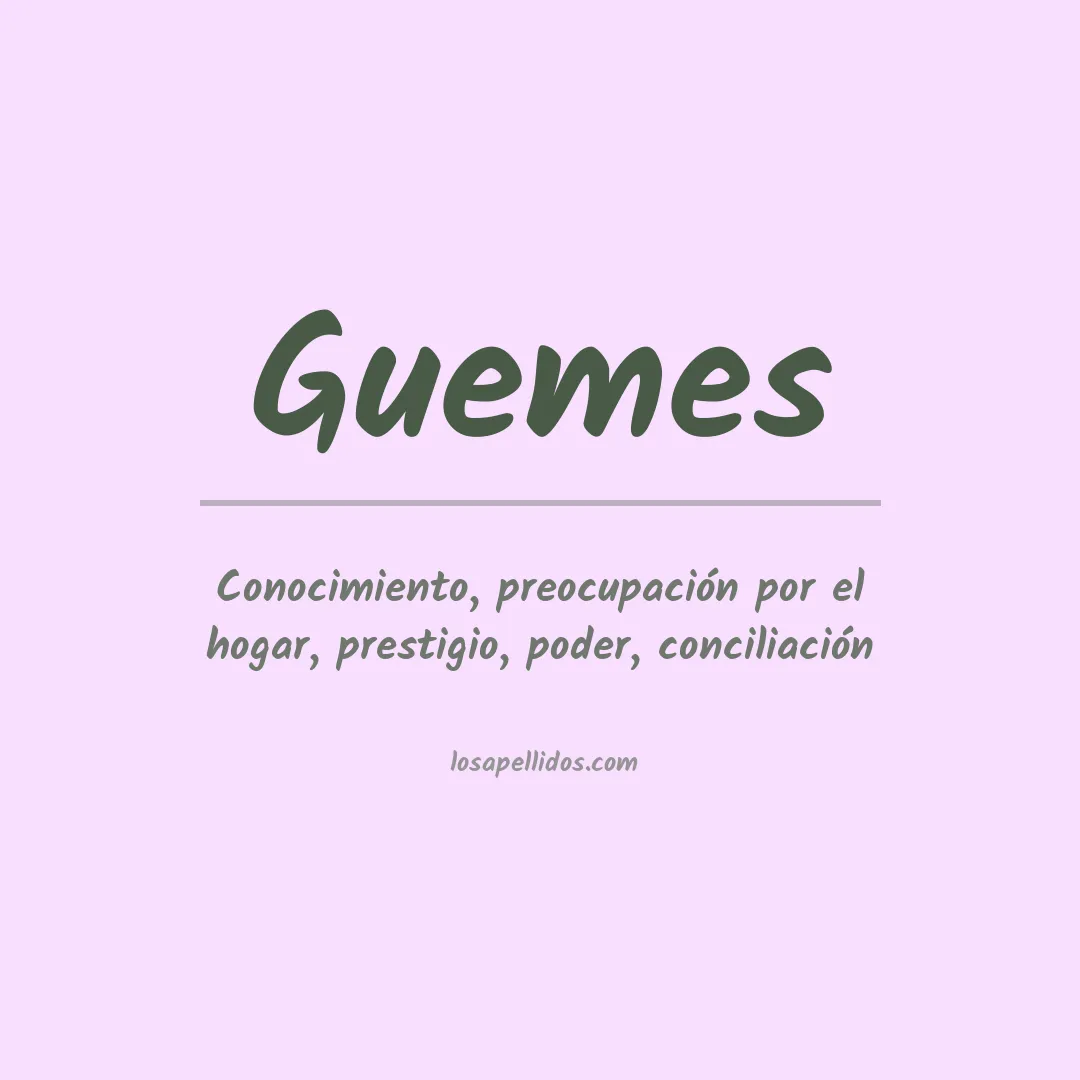 Apellido Guemes