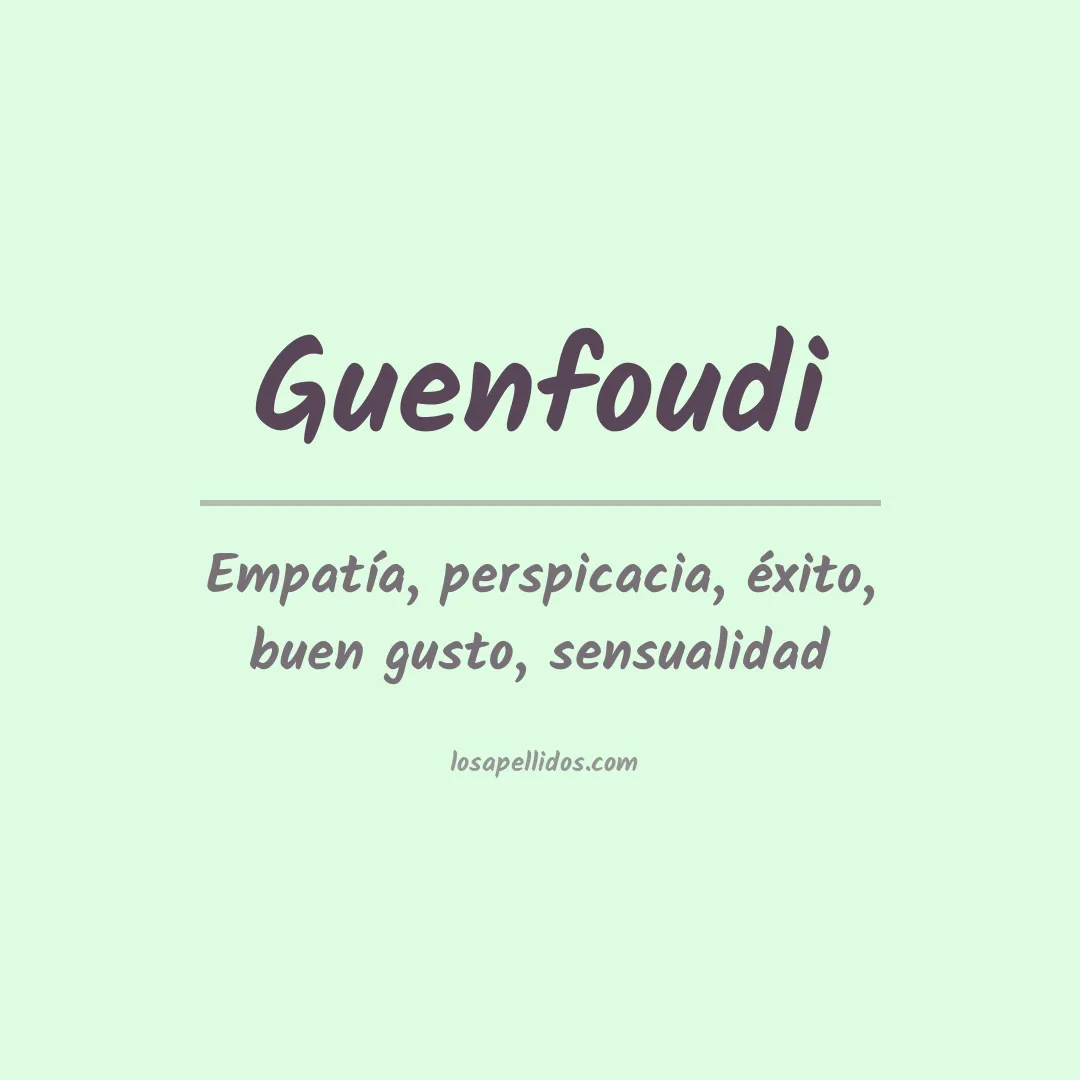 Apellido Guenfoudi