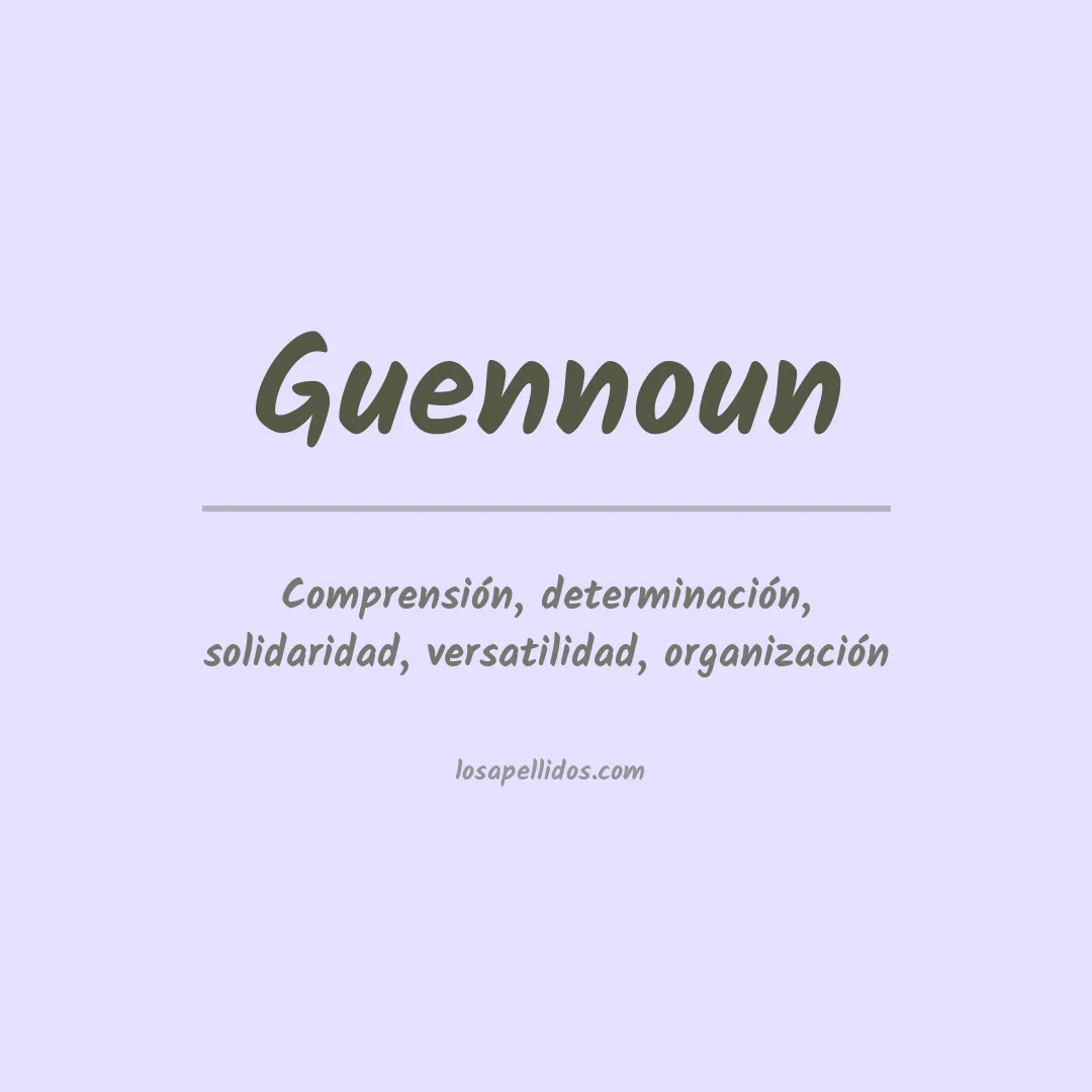 Apellido Guennoun
