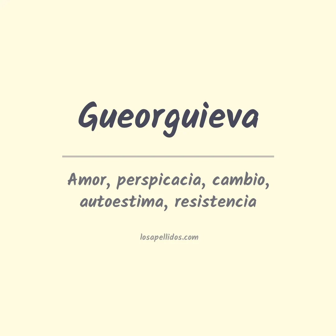 Apellido Gueorguieva
