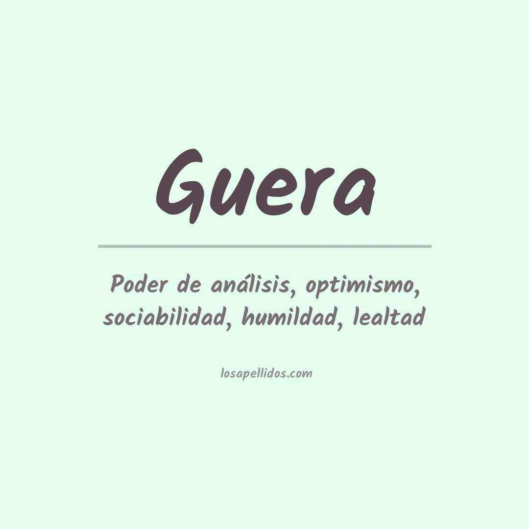 Apellido Guera