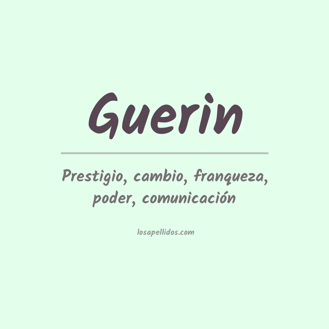 Apellido Guerin