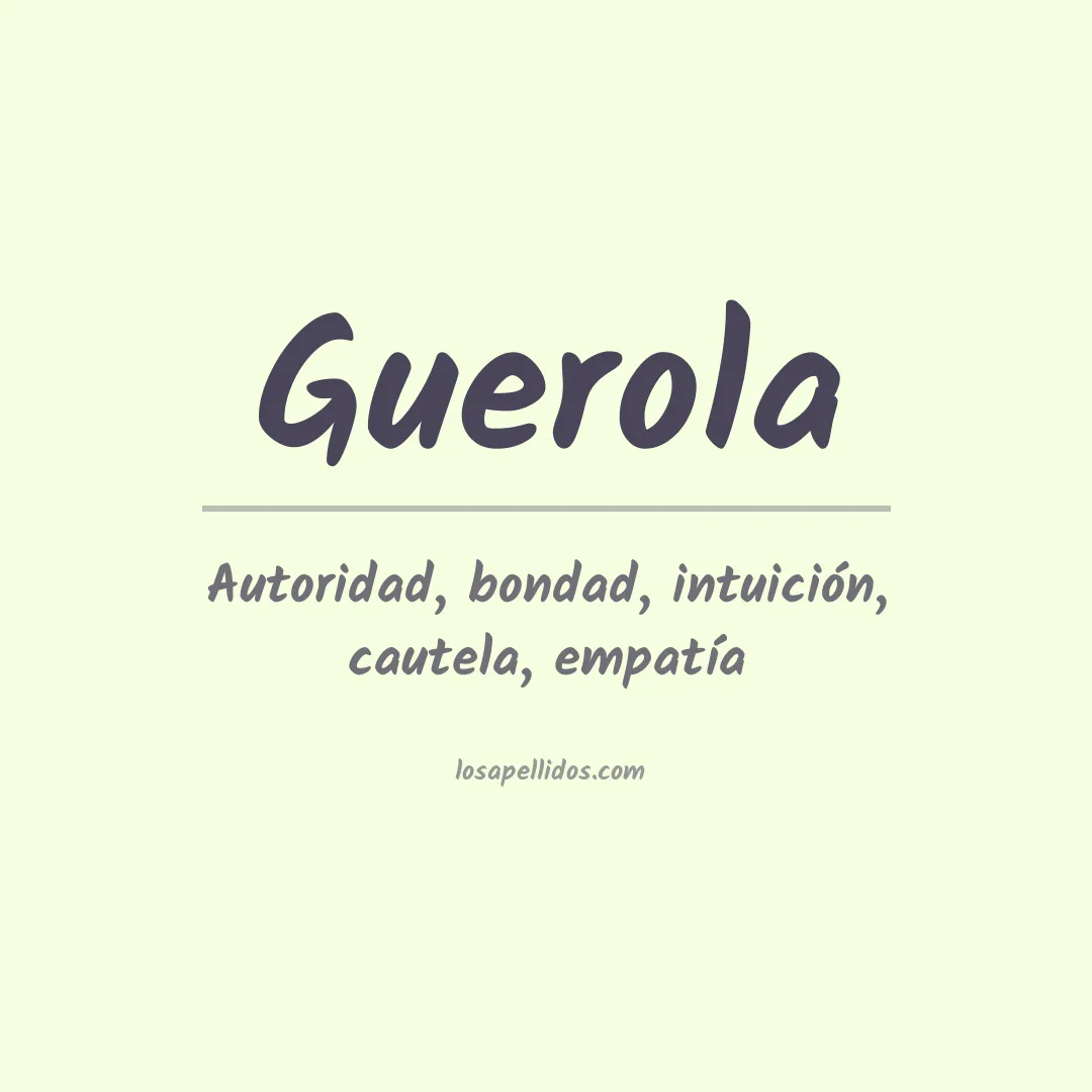 Apellido Guerola
