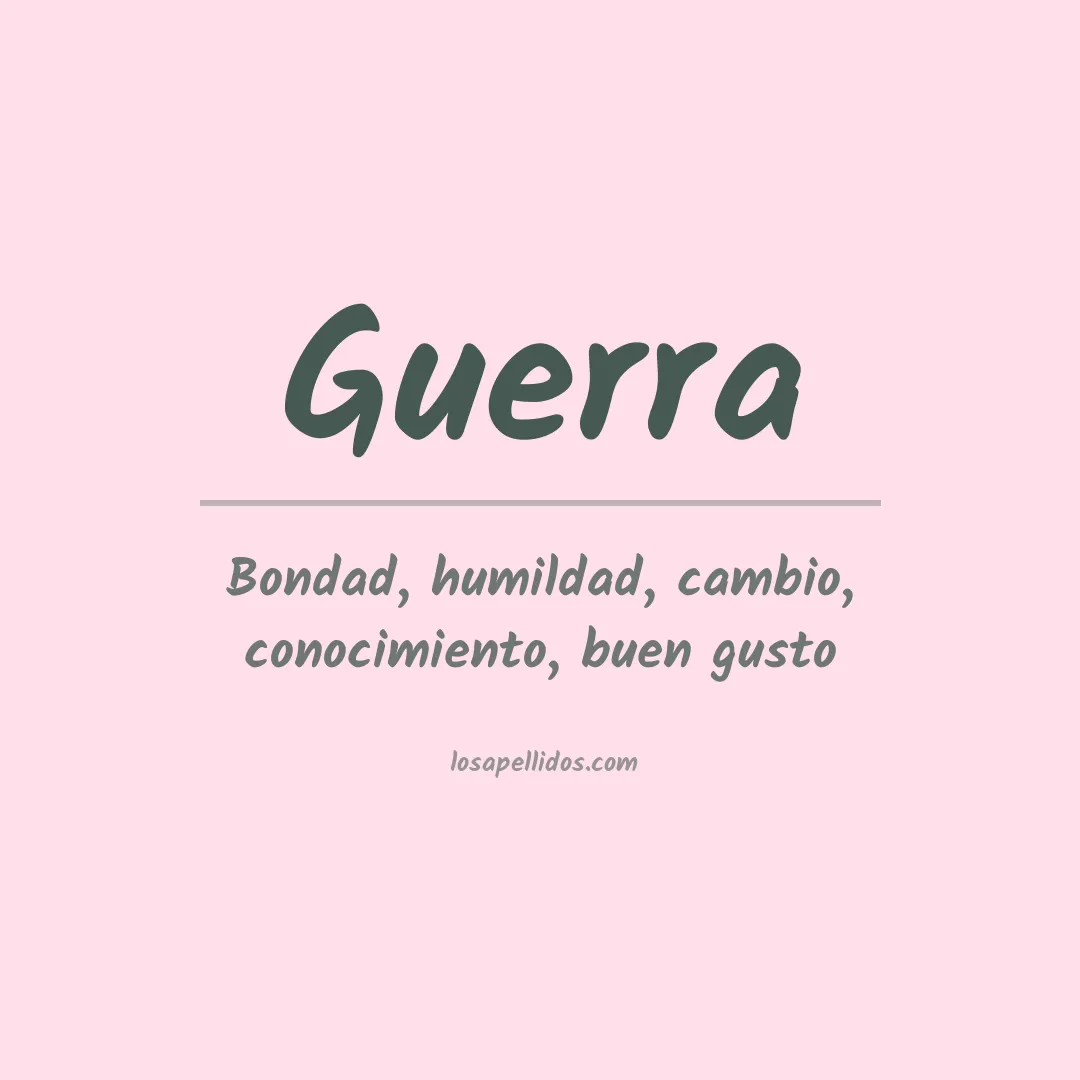 Apellido Guerra