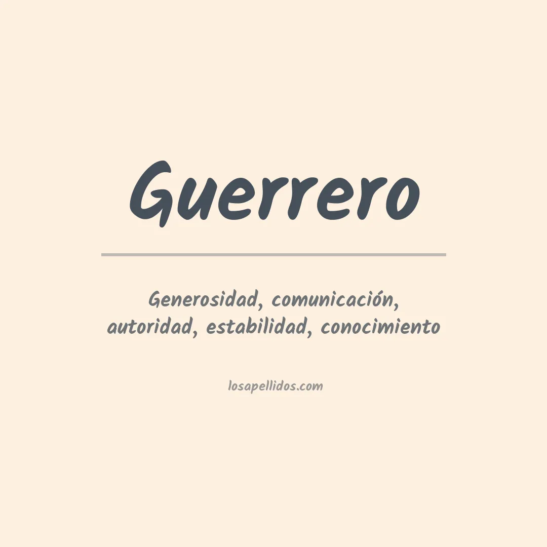 Apellido Guerrero