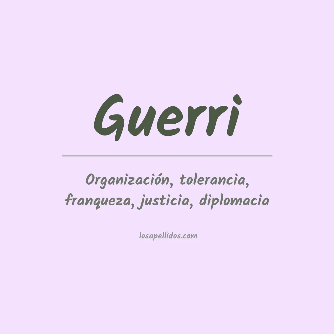 Apellido Guerri