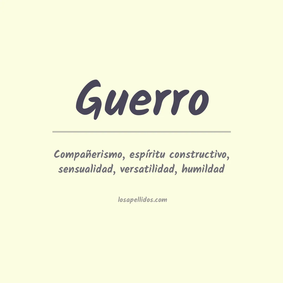 Apellido Guerro