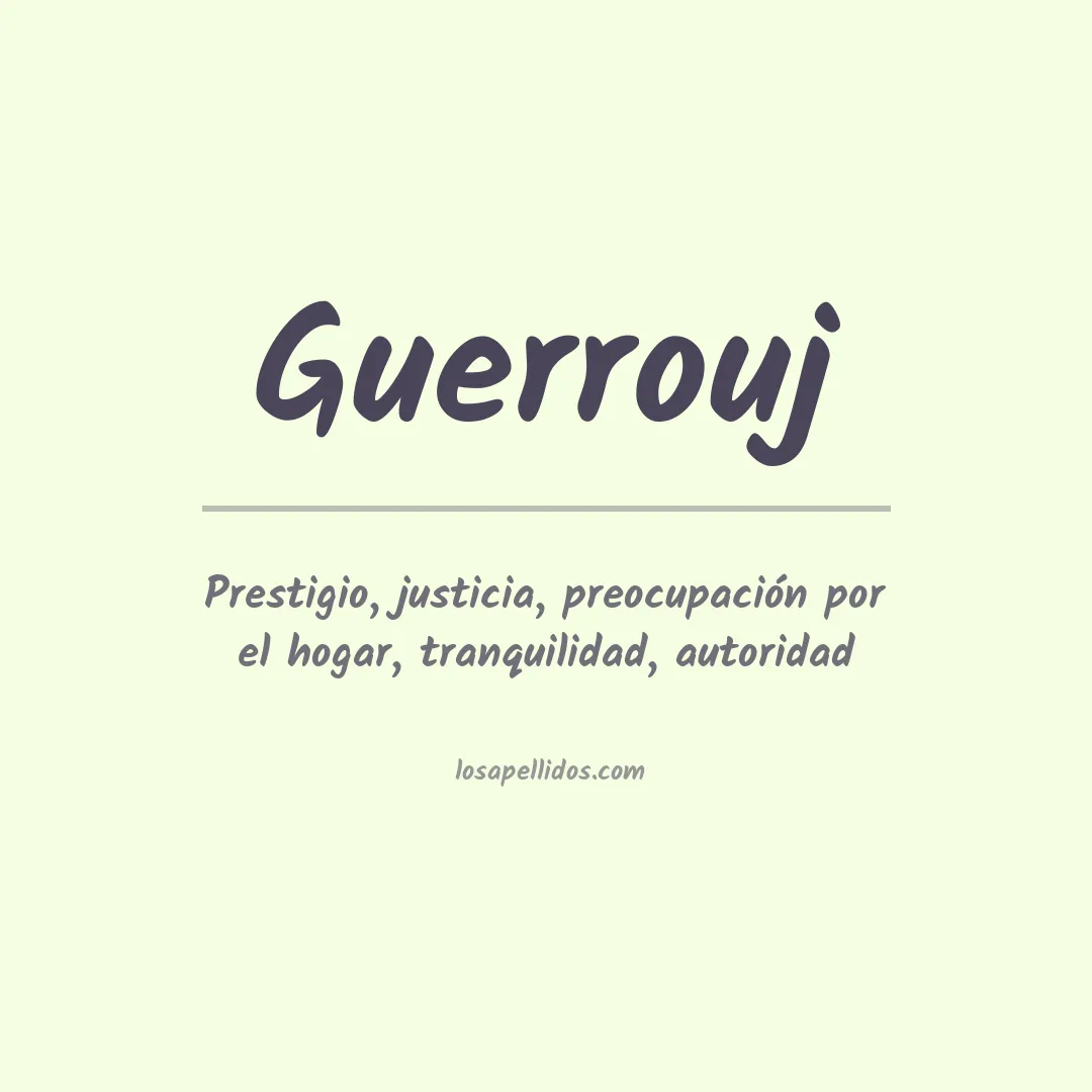 Apellido Guerrouj