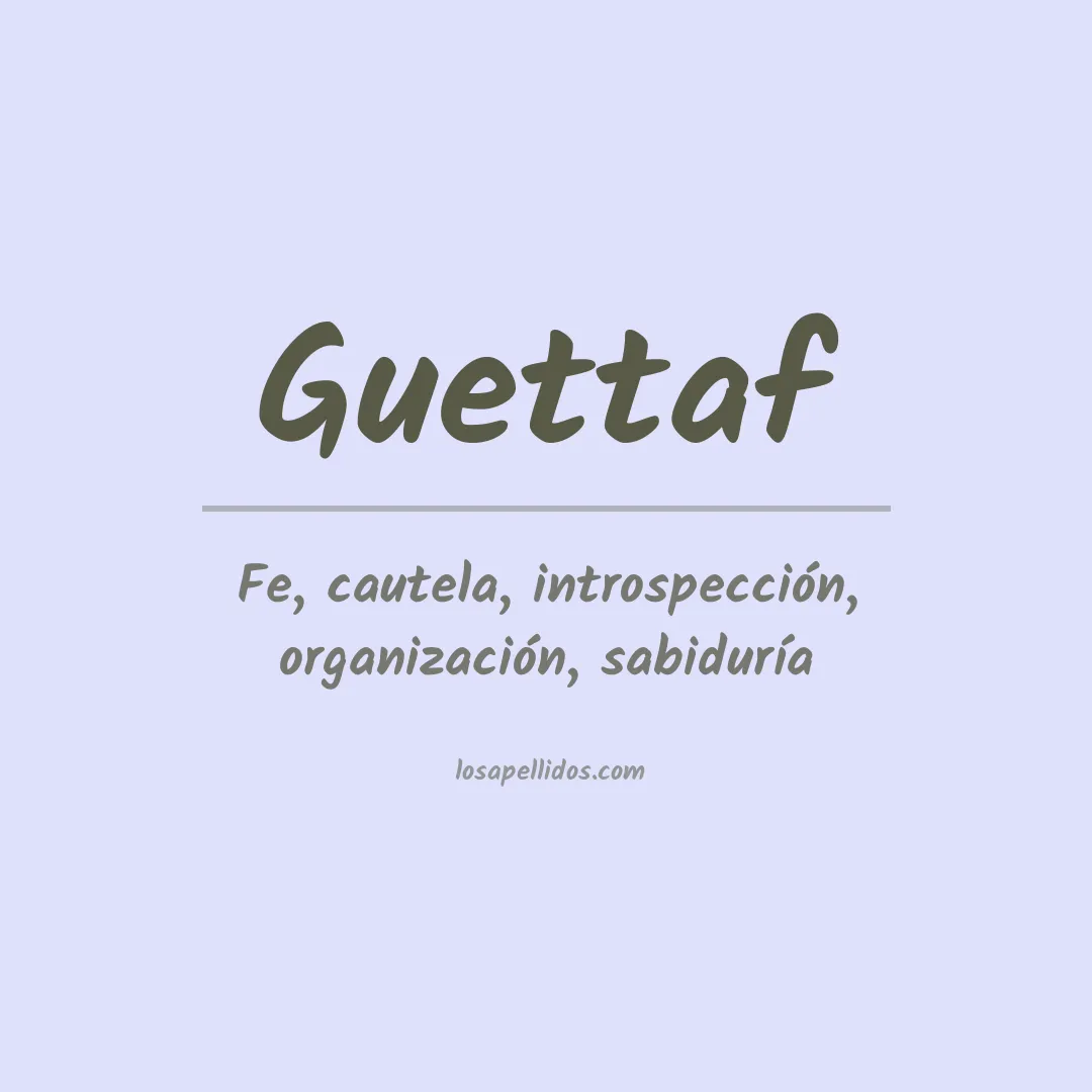 Apellido Guettaf