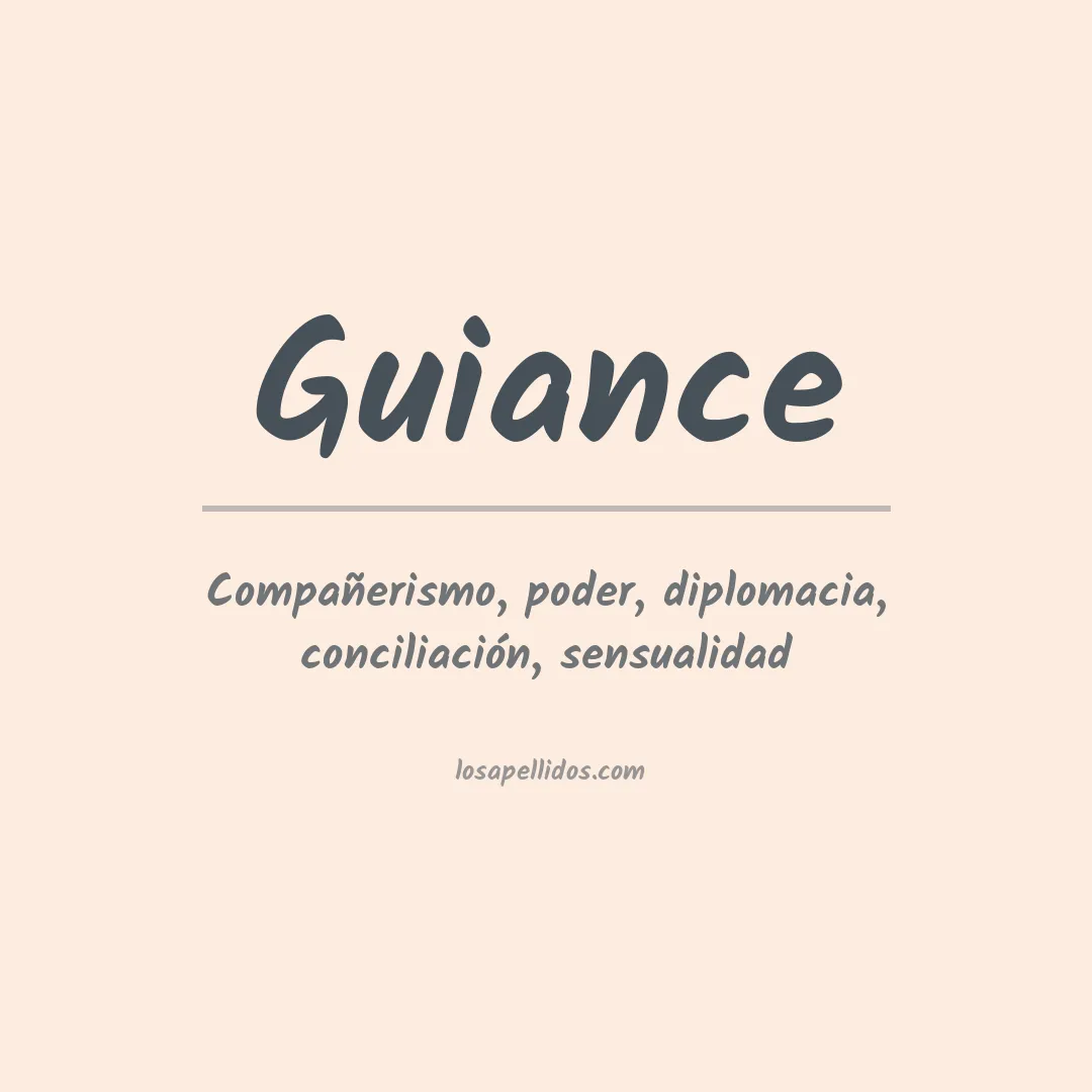 Apellido Guiance
