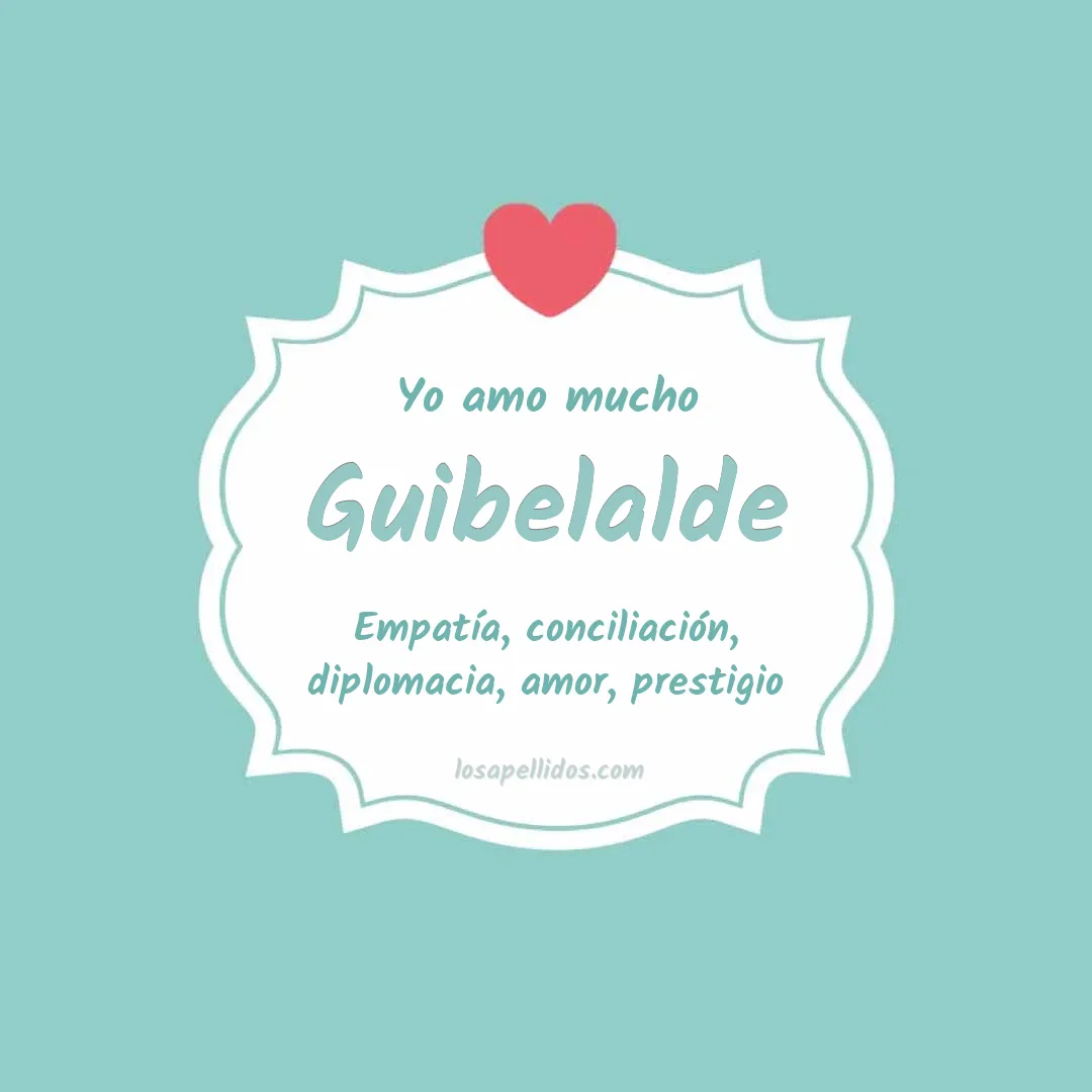Yo amo mucho Guibelalde