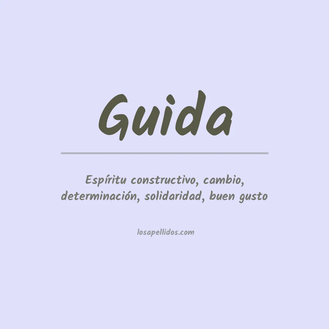 Apellido Guida