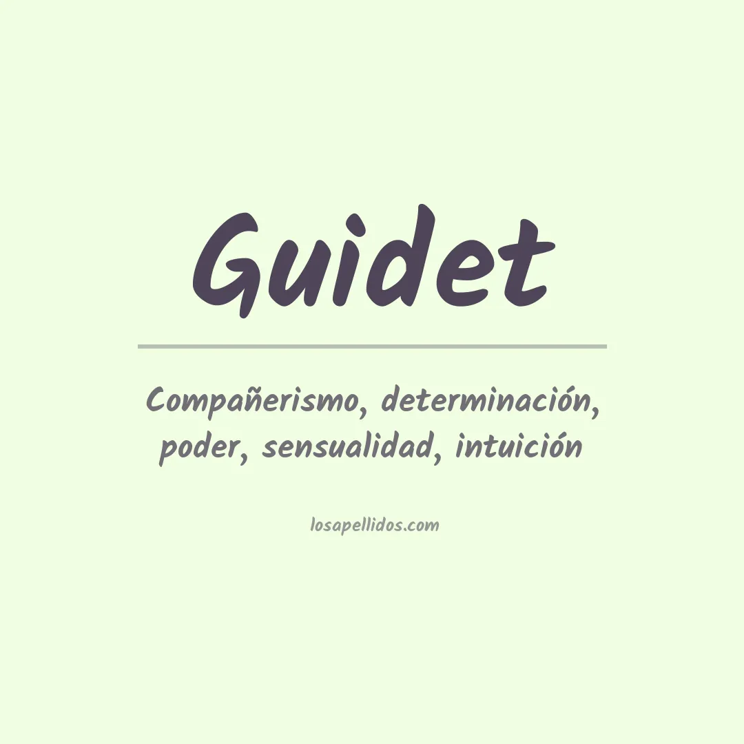 Apellido Guidet