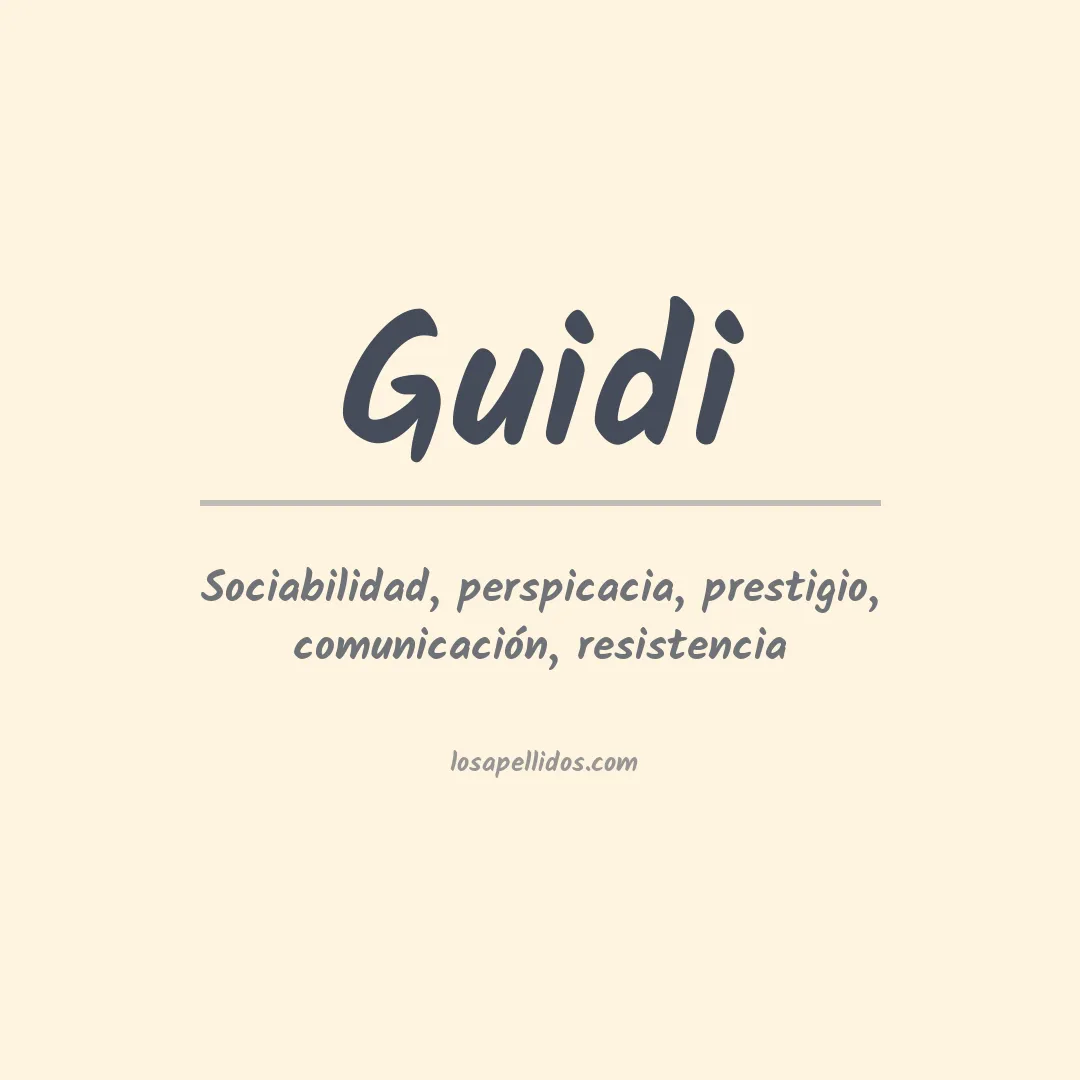 Apellido Guidi