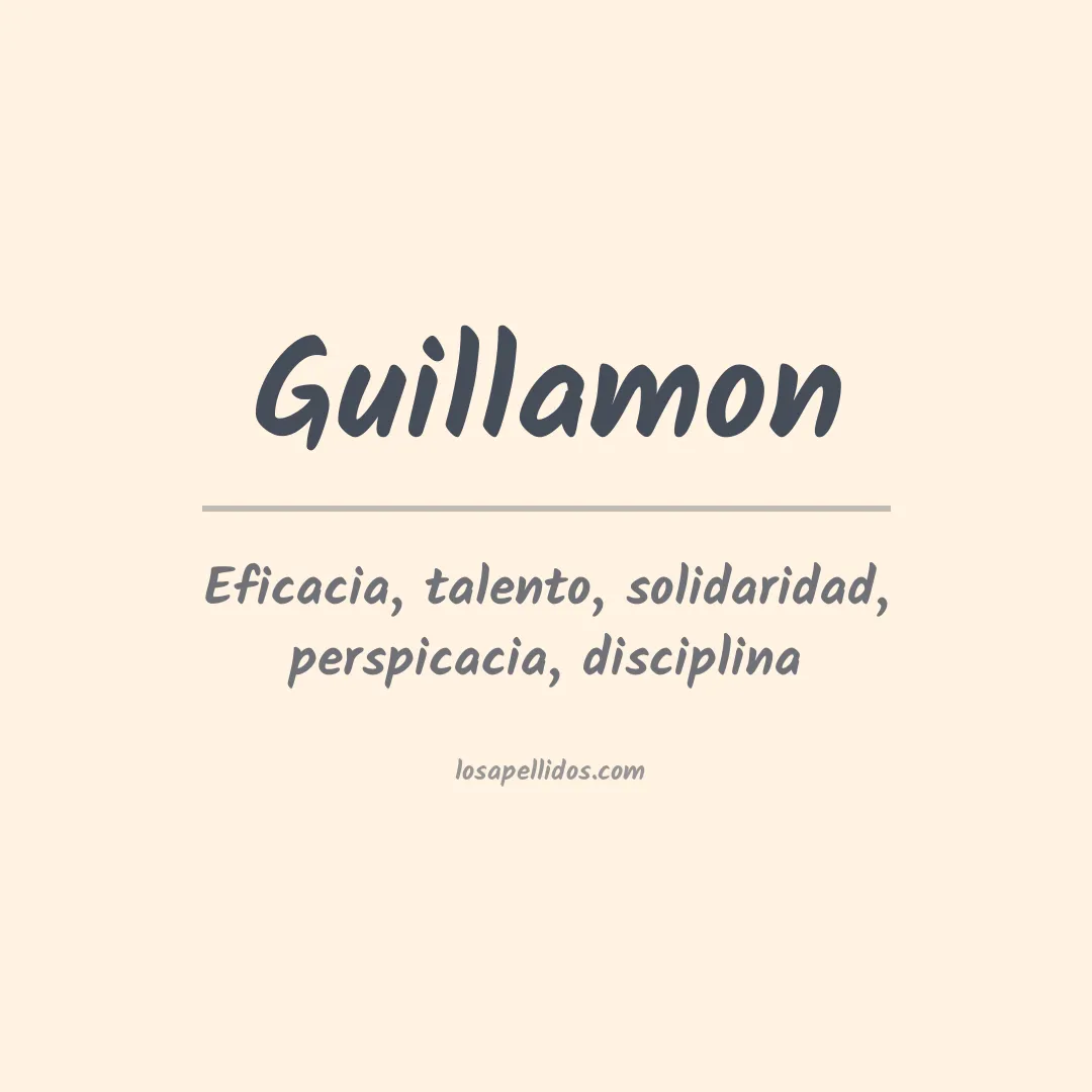 Apellido Guillamon