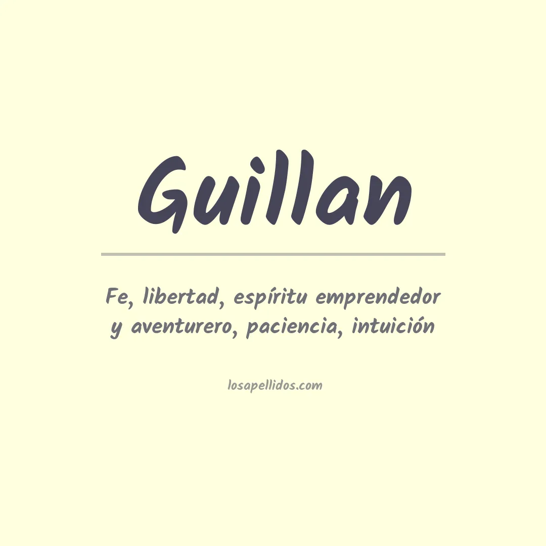 Apellido Guillan