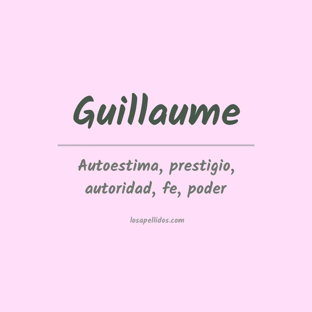 Apellido Guillaume