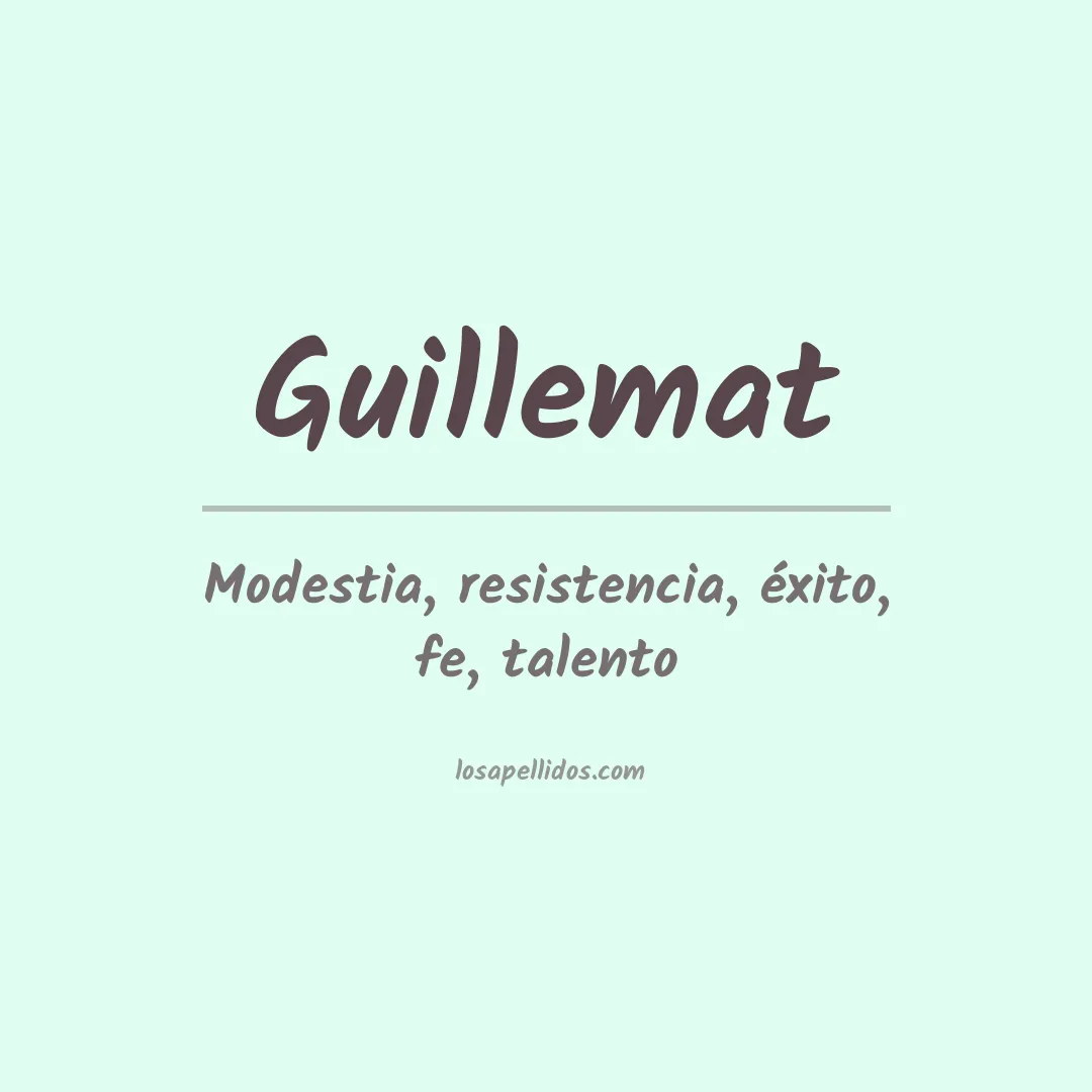 Apellido Guillemat