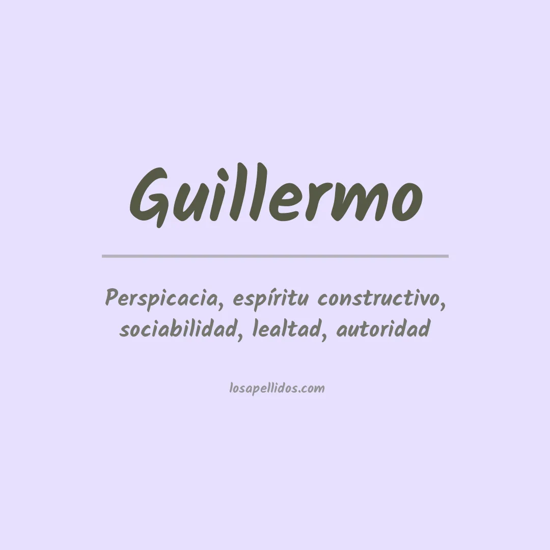 Apellido Guillermo