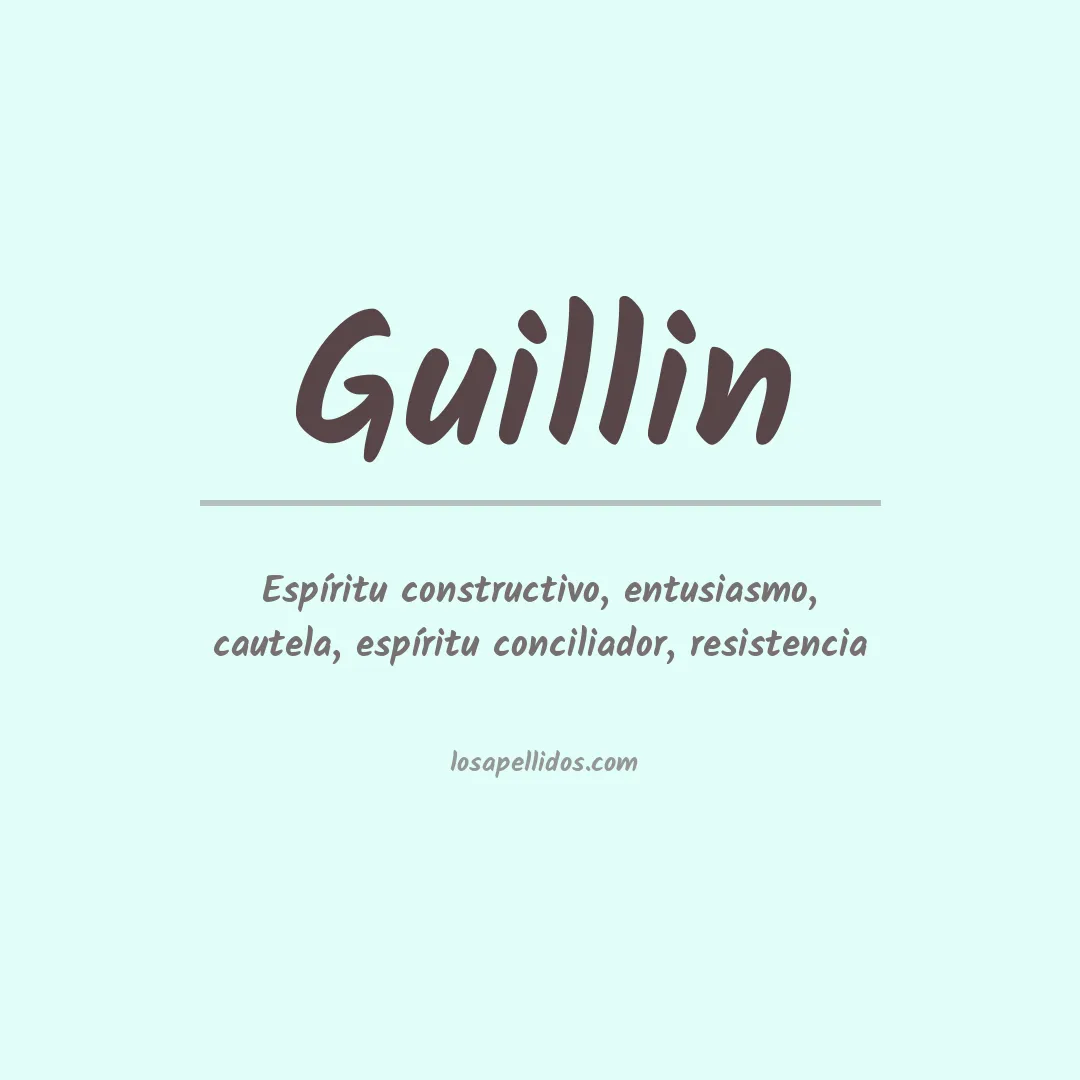 Apellido Guillin