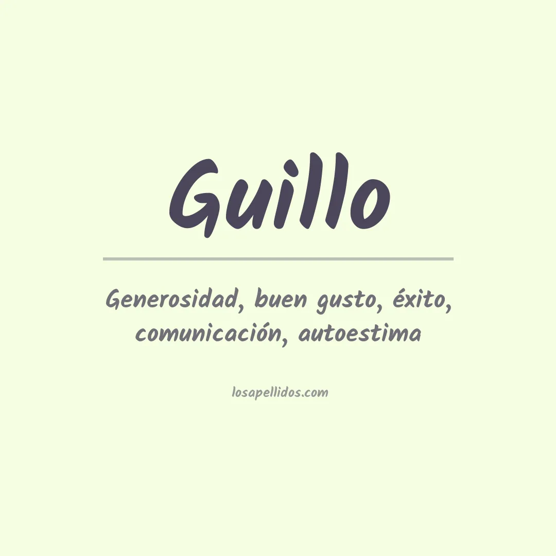 Apellido Guillo