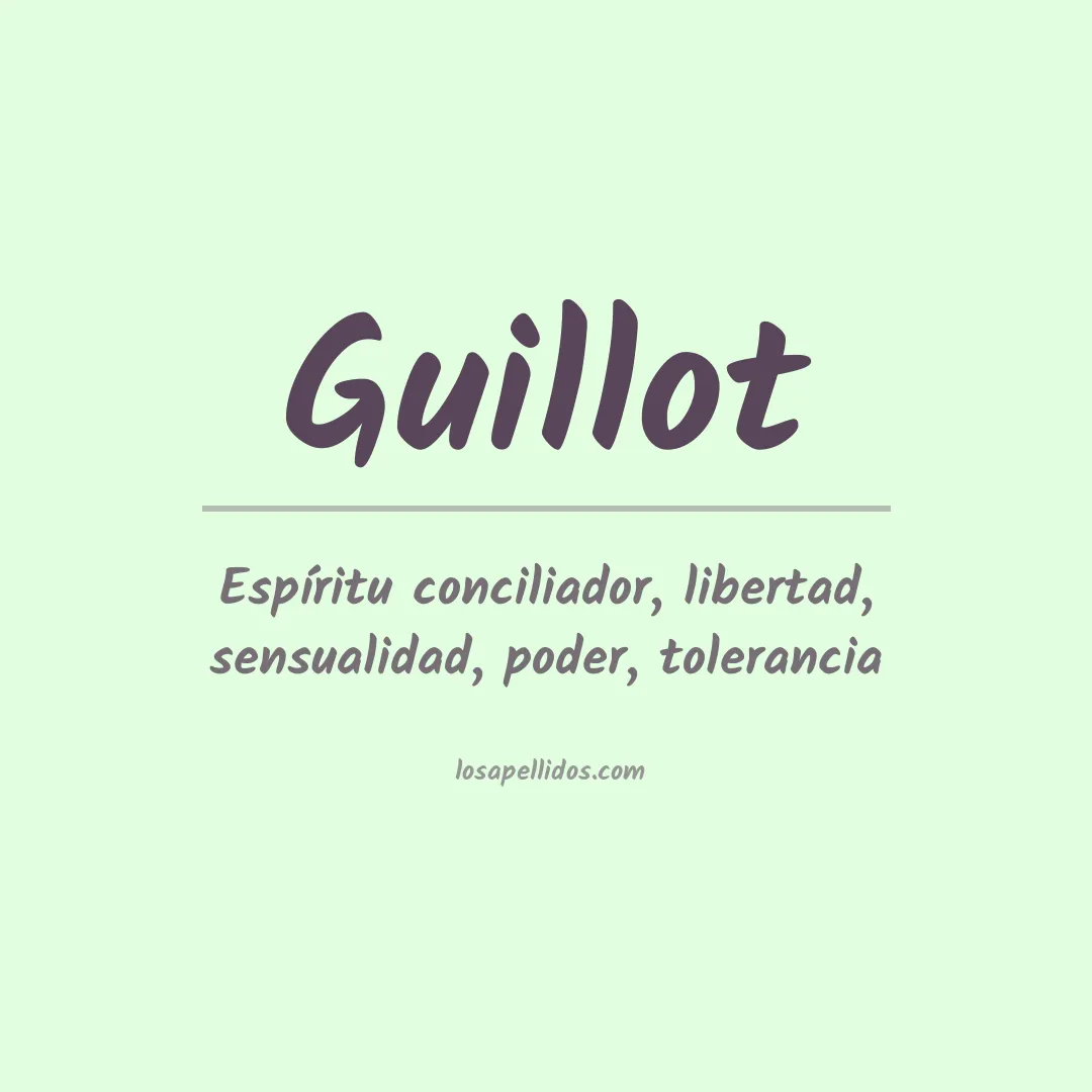 Apellido Guillot
