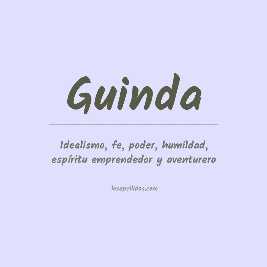 Apellido Guinda