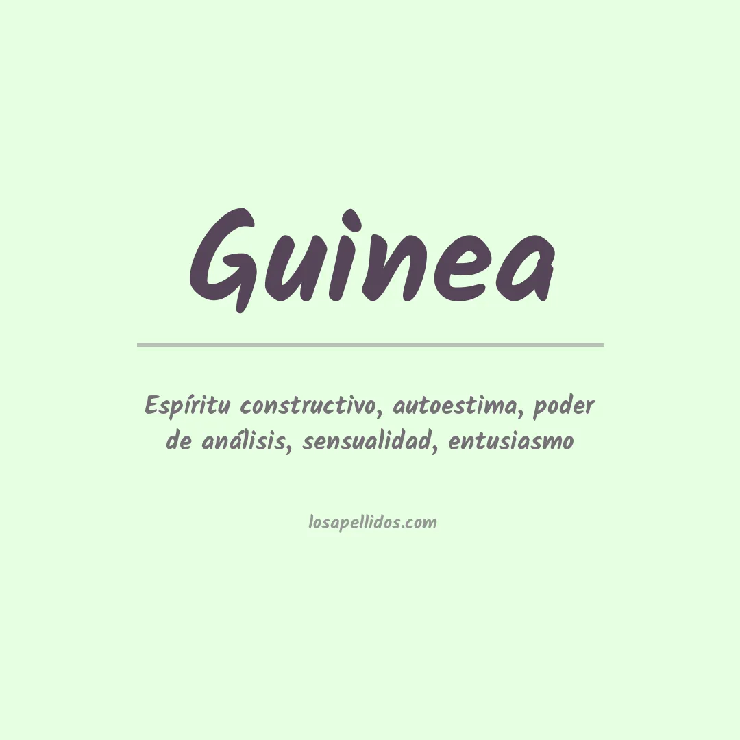Apellido Guinea