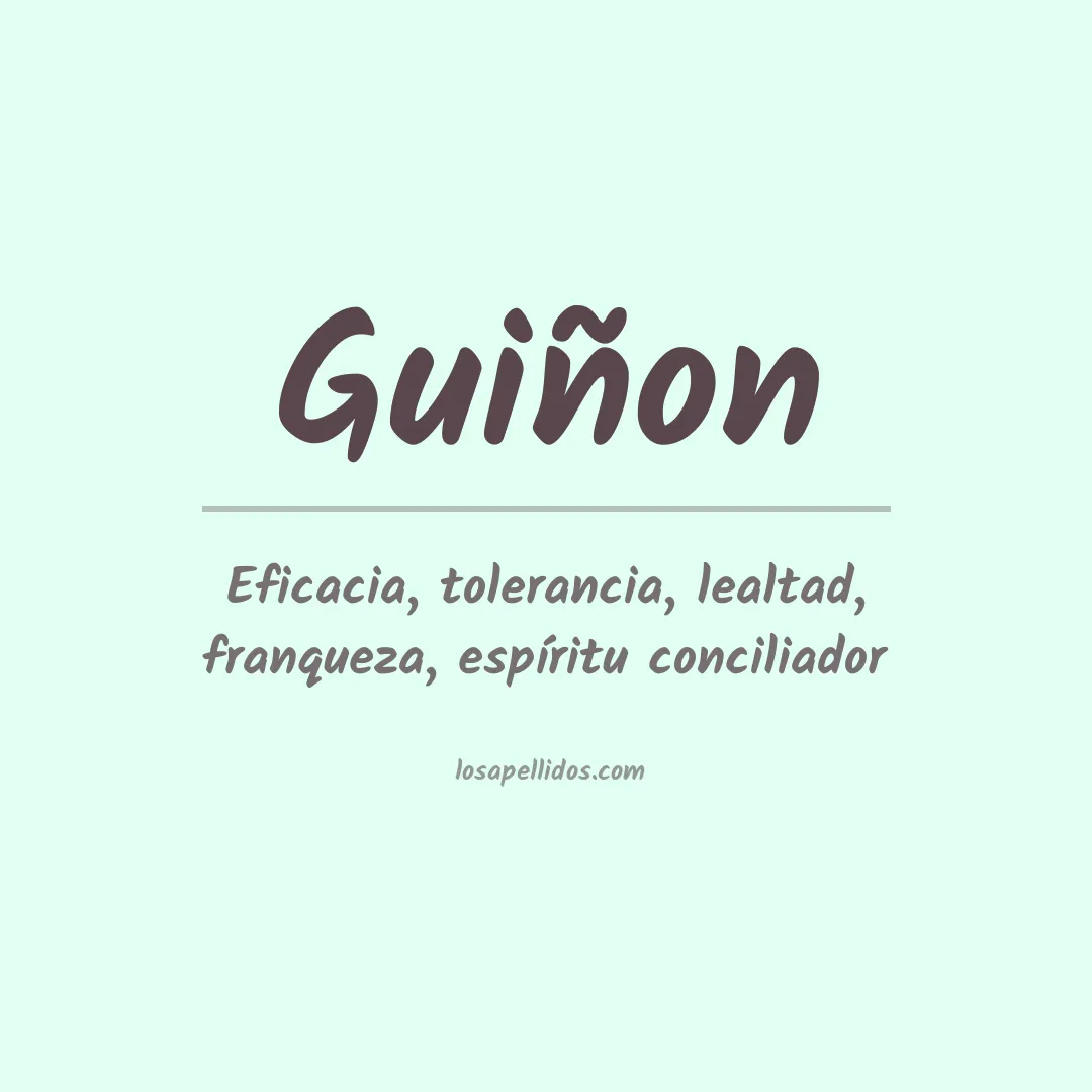 Apellido Guiñon