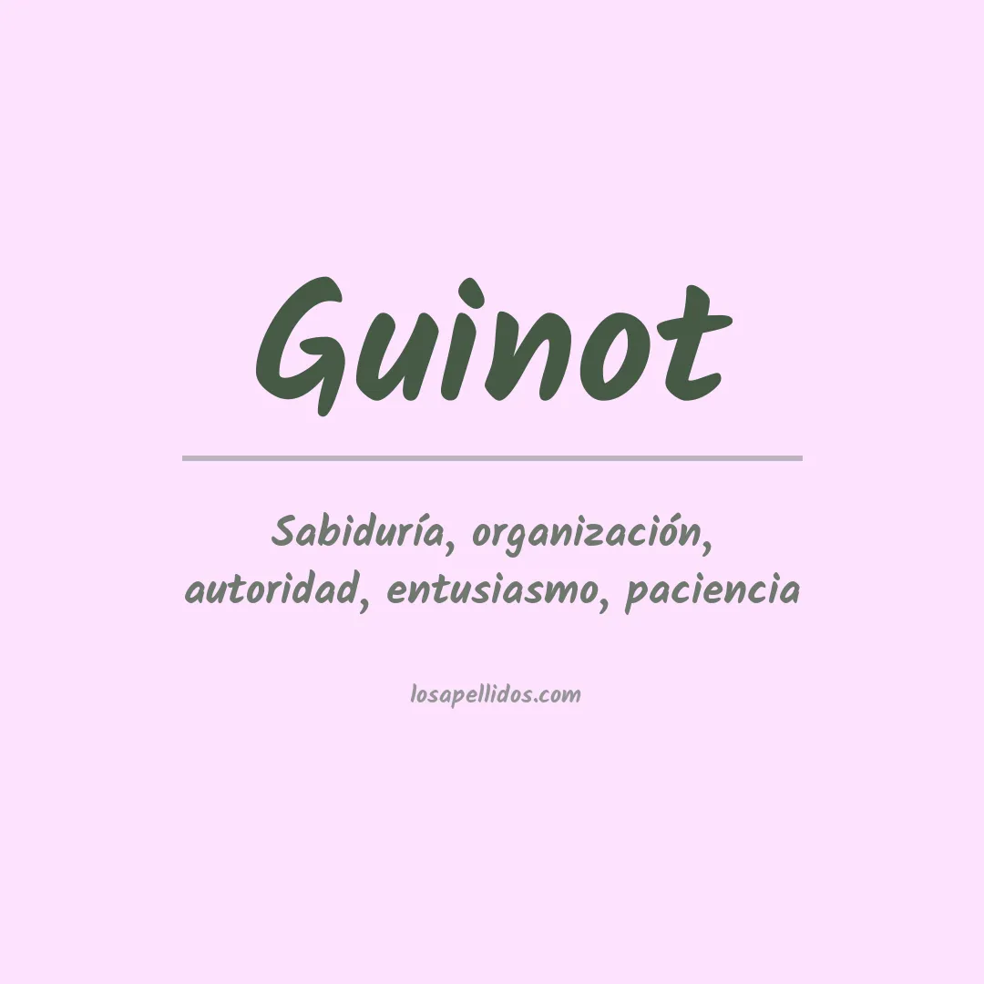 Apellido Guinot