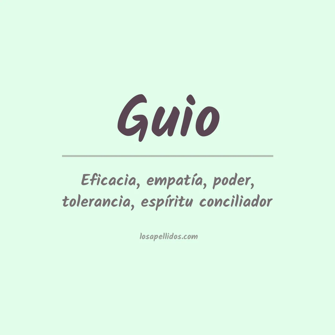 Apellido Guio