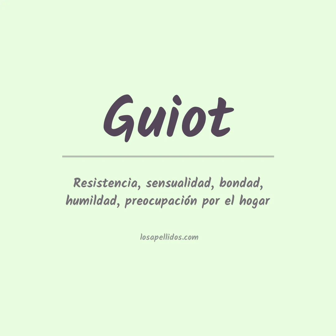 Apellido Guiot