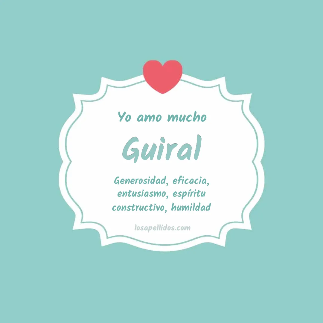 Yo amo mucho Guiral